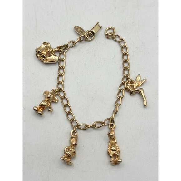 Disney vintage character gold charm bracelet - Picture 4 of 5